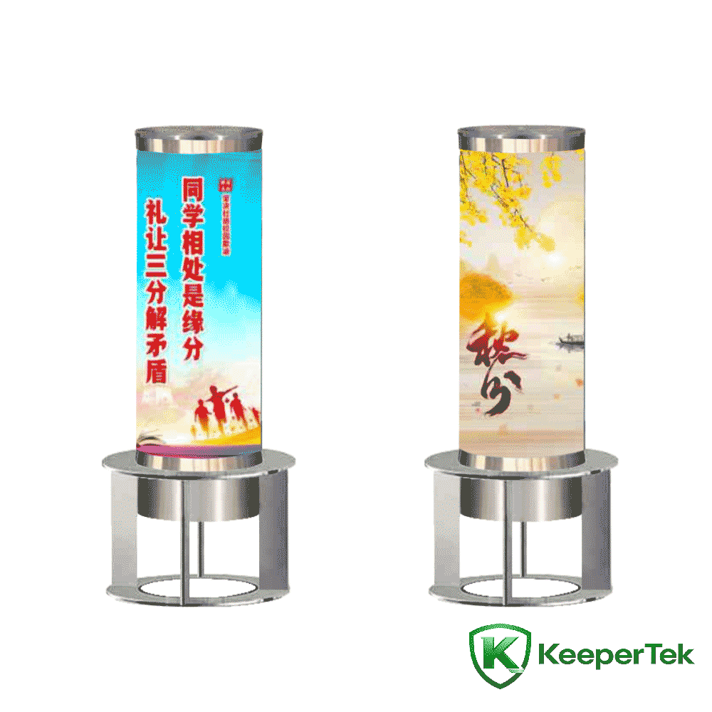 Columna fixa tipo caixa de luz publicitaria KT-DX09