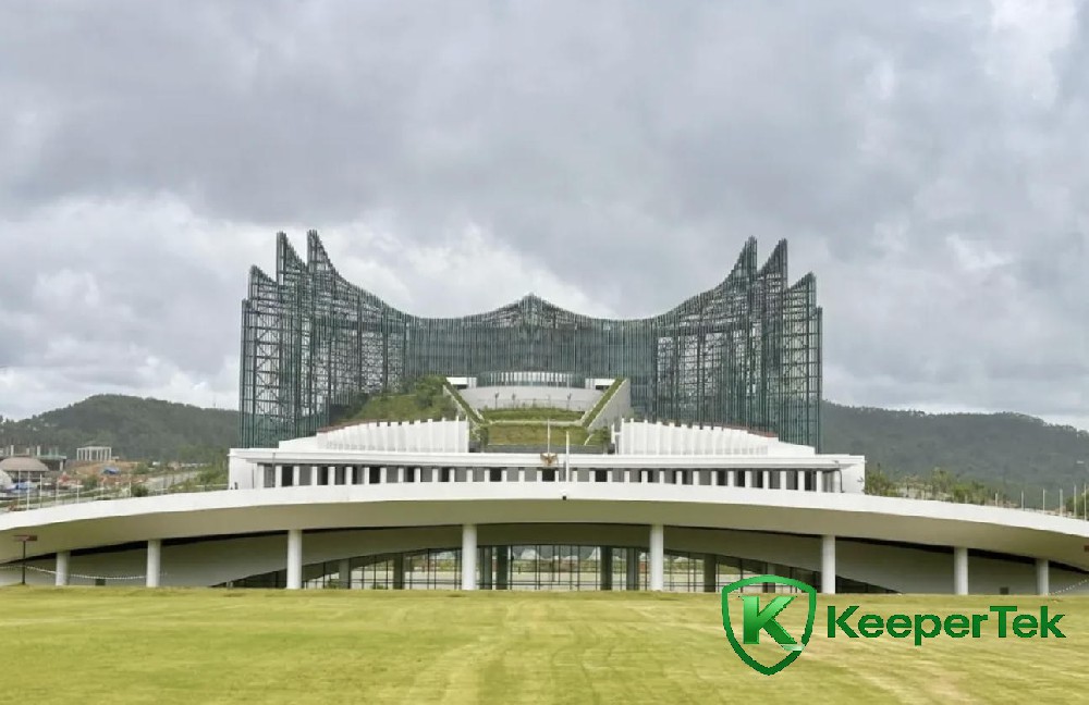 Edificio do goberno en Nusantara, a nova capital de Indonesia